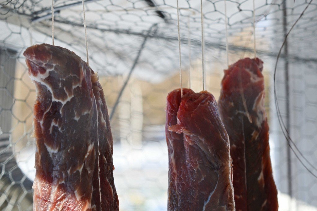 How to dry meat by Due fili d'erba