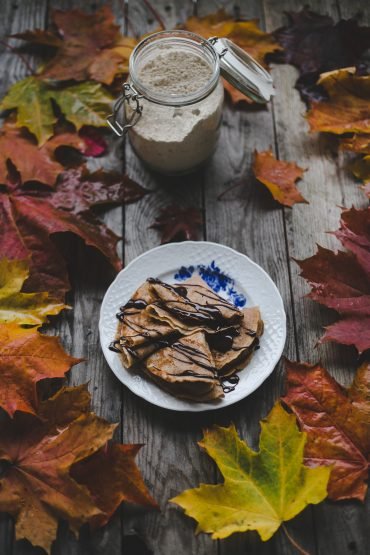 Chestnut Crêpes Recipe on Due fili d'erba | Two blades of grass | Photography, styling and recipe by Thais FK