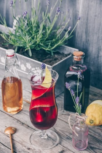 Blueberry Lavender Mocktail by Cocktails Adagio on The Adagio Blog