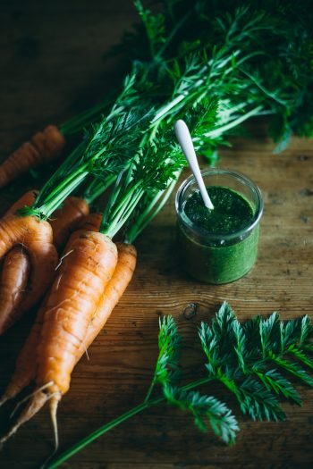 Carrot Top Pesto Zero-Waste Recipe - The Adagio Blog